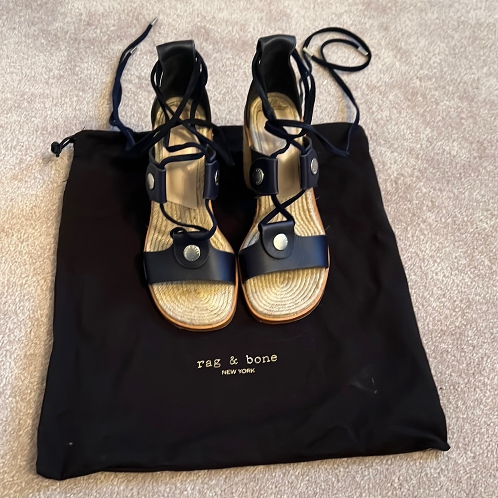 Rag And Bone Eden Navy Espadrilles - image 1